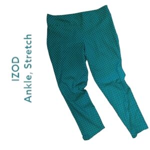 IZOD CROPPED GEOMETRIC PRINT PANT